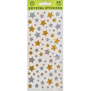 Assorted Size Gold & Silver Star Stickers (88 Stickers)