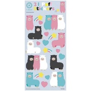 Puffy Llama Stickers Pk 21