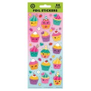Cute Cupcakes Foil Stickers (2 Sheets 66 Stickers)