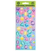 Crystal Shapes Stickers (1 Sheets 67 Stickers)