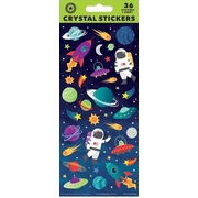 Space Crystal Stickers (1 Sheet 36 Stickers)