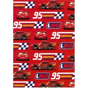 Disney Cars McQueen Gift Wrap 700mm x 495mm (Pk 1)