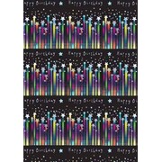 Happy Birthday Stars Gift Wrap 700mm x 495mm