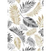 Gold & Black Leaves Gift Wrap 1 Sheet