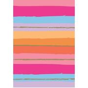 Pink & Orange Stripes Gift Wrap 1 Sheet