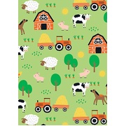 Farm Animals Gift Wrapping Paper 700mm x 495mm