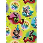 Party Animals Gift Wrap 1 Sheet 700mm x 495mm