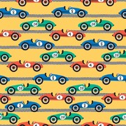 Retro Race Cars Gift Wrapping Paper 1 Sheet