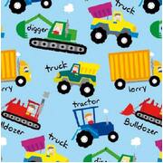 Little Truckers Gift Wrap 1 Sheet