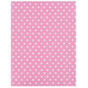 Gift Wrap Medium Dots-Pink 700mm x 495mm Pk1 