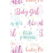 Gift Wrap Baby Girl Watercolour 700mm x 495mm Pk 1