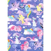 My Little Pony Purple Gift Wrap 700mm x 495mm (Pk 1)