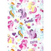 My Little Pony White Gift Wrap 700mm x 495mm (Pk 1)