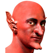 Woochie Red Bald Wig Cap (Pk 1)