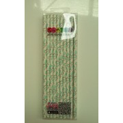 Teal Christmas Trees Paper Straws Pk 20
