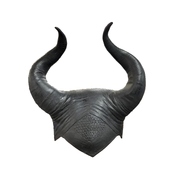 Latex Black Horns Evil Queen Headpiece