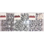 Assorted Silver Christmas Gift Wrap Bows Pk 12 (3 Packs)