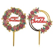 Assorted Traditional Christmas Cake Topper (Pk 1)