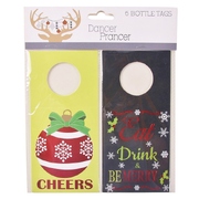 Christmas Wine Bottle Gift Tags (Pk 6)