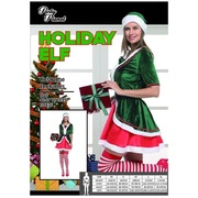 Adult Christmas Elf Dress Costume (Large)