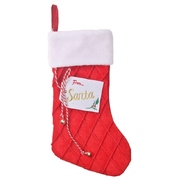 Quilted Velour From Santa Christmas Stocking (Pk 1)