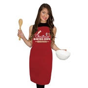 Red Christmas Baking Crew Novelty Apron