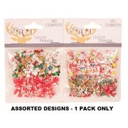 Assorted Christmas Confetti Decoration 12gm Pk 1