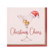 Christmas Cheers 2 Ply Lunch Napkins Pk 25