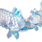 Iridescent Foil Garland Christmas Decoration 2m