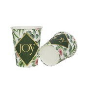 Christmas Australian Botanical Paper Cups 266ml Pk 20