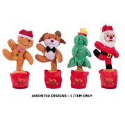 Musical Repeating Voice Christmas Character Assorted 33cm Pk 1