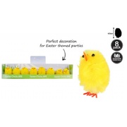 Fluffy Easter Chicks In Box 4.5cm (Pk 8)