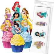 Edible Disney Princess Wafer Cake Toppers (Pk 16)