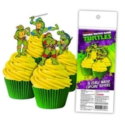 Edible Teenage Mutant Ninja Turtles Wafer Cake Toppers (Pk 16)