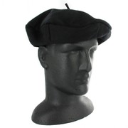 Black French Beret - Wool Pk 1 