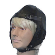 Black Vinyl Aviator Hat Pk 1