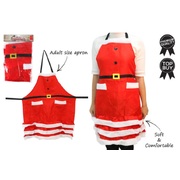 Adult Mrs. Claus Dress Style Christmas Apron