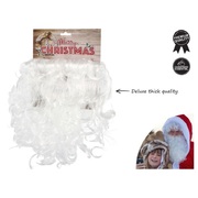 Classic White Santa Beard & Moustache