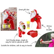 Santa Bubble Gun with Bubble Liquid (60ml) Pk 1 (1 Bubble Gun Only)