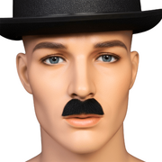Black Charlie Chaplin Moustache (Pk 1)