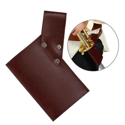Sword Holster Brown Vinyl Belt Loop Costume Weapon Holder – Pirate, Medieval & Cosplay Accessory