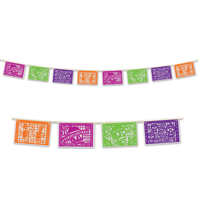 Picado Day of the Dead Pennant Flag Banner (3.66m) Pk 1