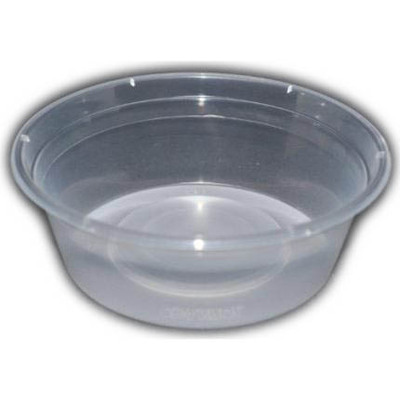 Clear Round 225ml PET Deli Food Containers (Pk 100)