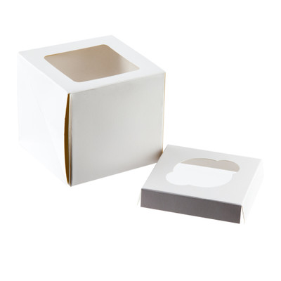 White Single Cupcake Box (Pk 1)