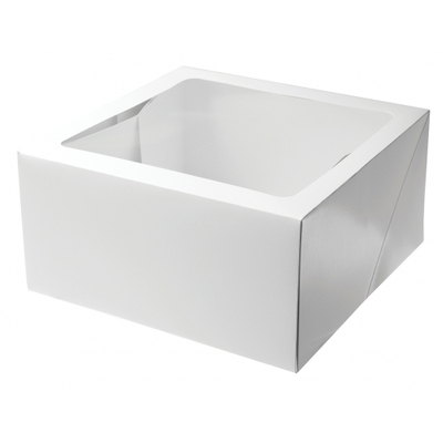 White Square Cake Box 14in x 14in x 6in (Pk 10)