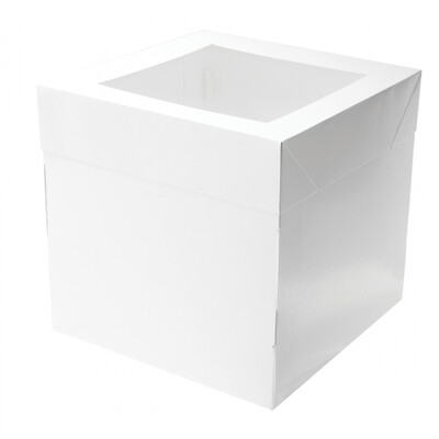 White Square Cake Box (10in x 10in x 10in) Pk 1