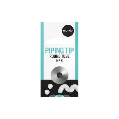 Mondo Round Tube No. 8 Piping Tip