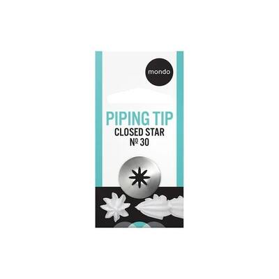 Mondo Closed Star No. 30 Piping Tip