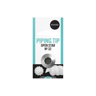 Mondo Open Star No. 32 Piping Tip