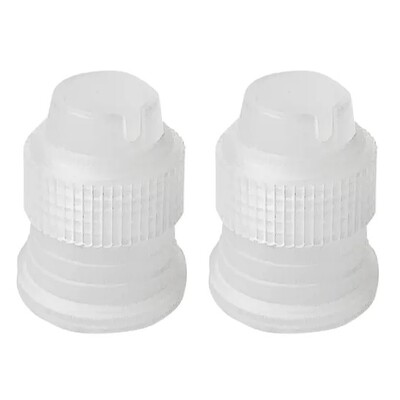 Cake Decorating Standard Coupler Set Pack of 2 | Reusable Piping Tip Adapter